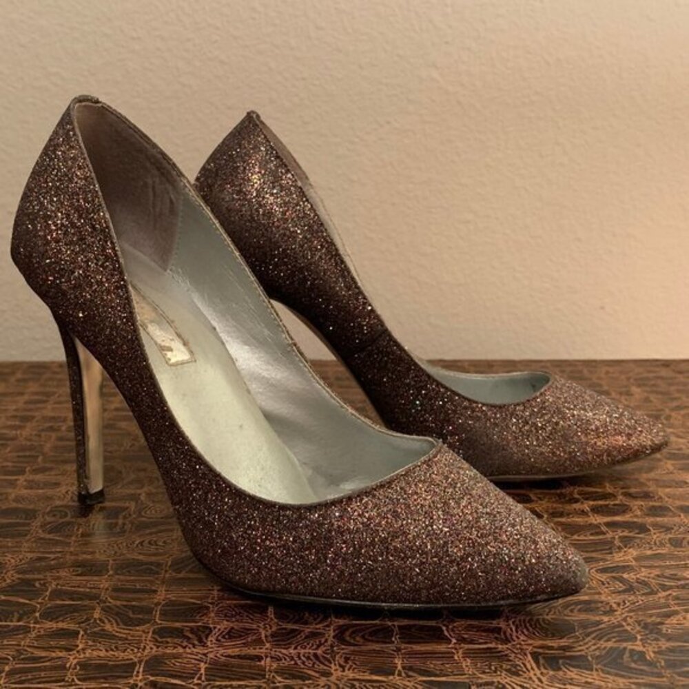 H by Halston Glitter Heels